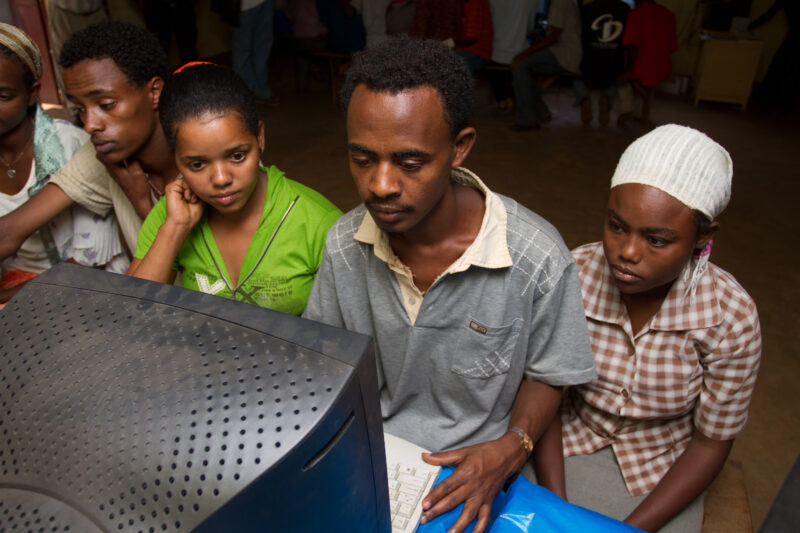 Computer Class in Ethiopia — High School Students of a Adventist Boarding Academy in Ethiopia — Ethiopia, Africa, African, Africans, Ethiopian