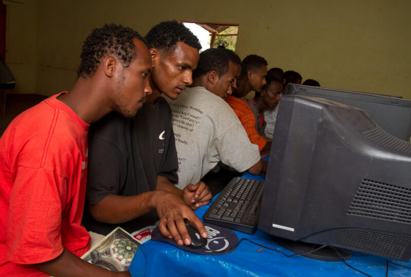 Computer Class in Ethiopia — High School Students of a Adventist Boarding Academy in Ethiopia — Ethiopia, Africa, African, Africans, Ethiopian
