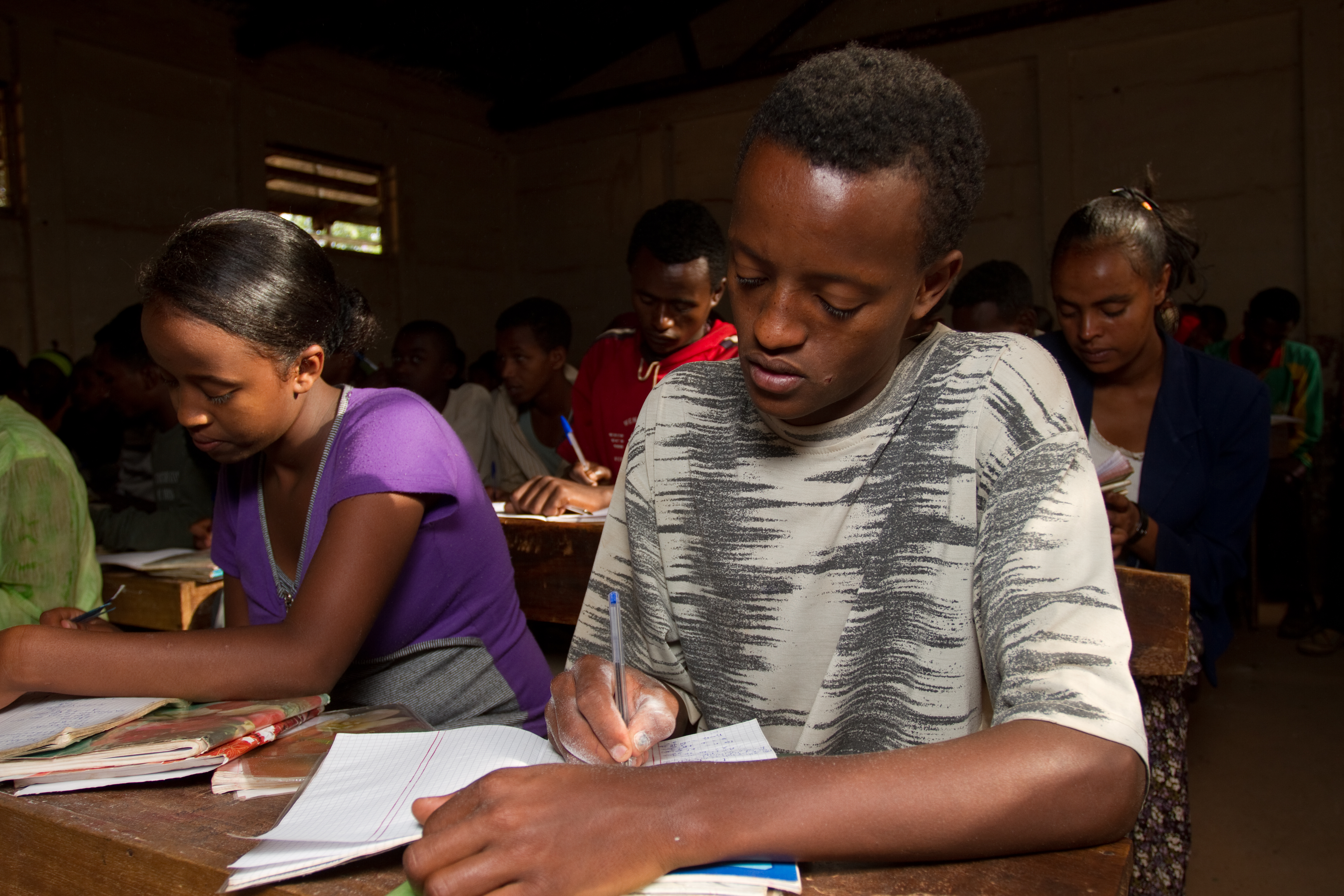Students in Class In Ethiopia