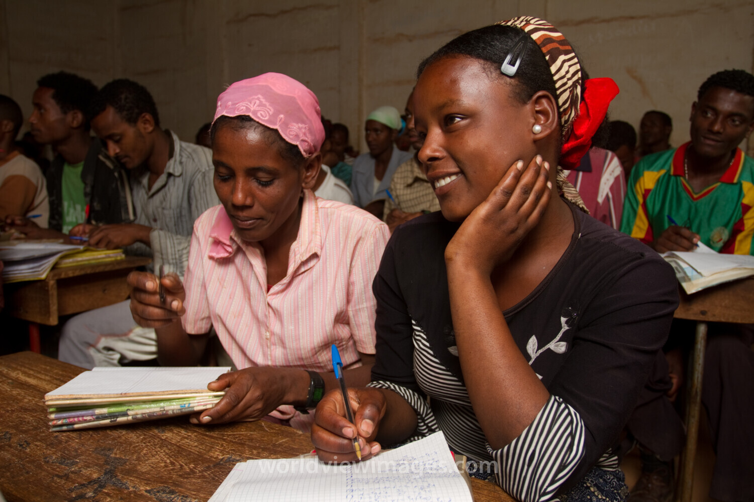 Students in Class In Ethiopia