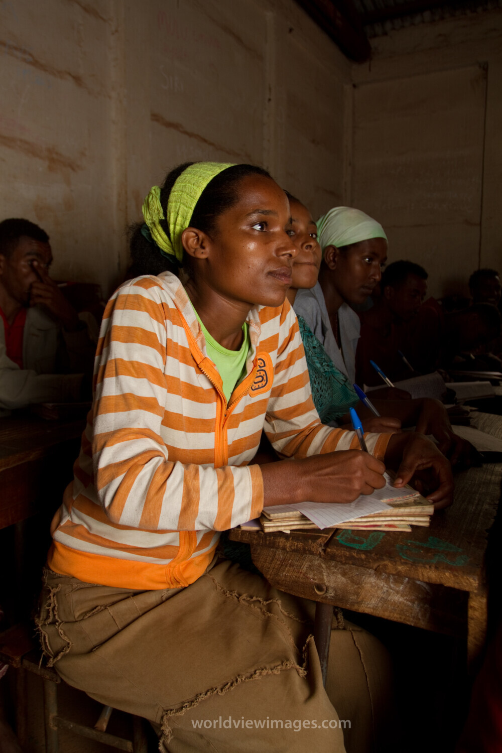 Students in Class In Ethiopia