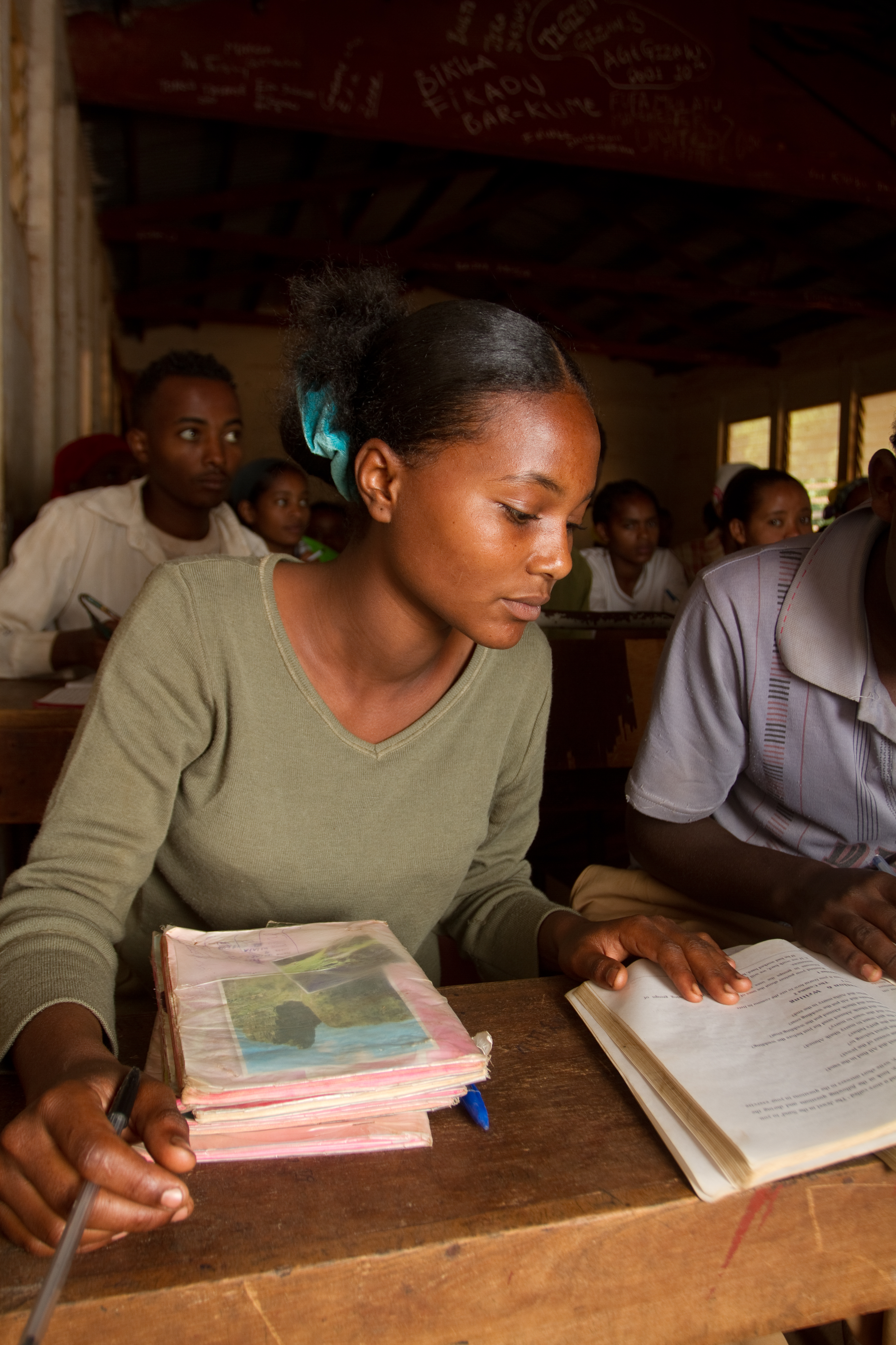 Students in Class In Ethiopia