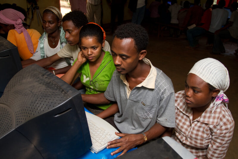 Computer Class in Ethiopia — High School Students of a Adventist Boarding Academy in Ethiopia — Ethiopia, Africa, African, Africans, Ethiopian