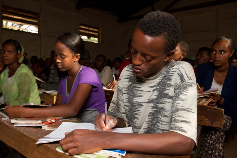 In Class in Ethiopia — Academy students at a Adventist School in Ethiopia — Africa, Ethiopia, students, school, Highschool