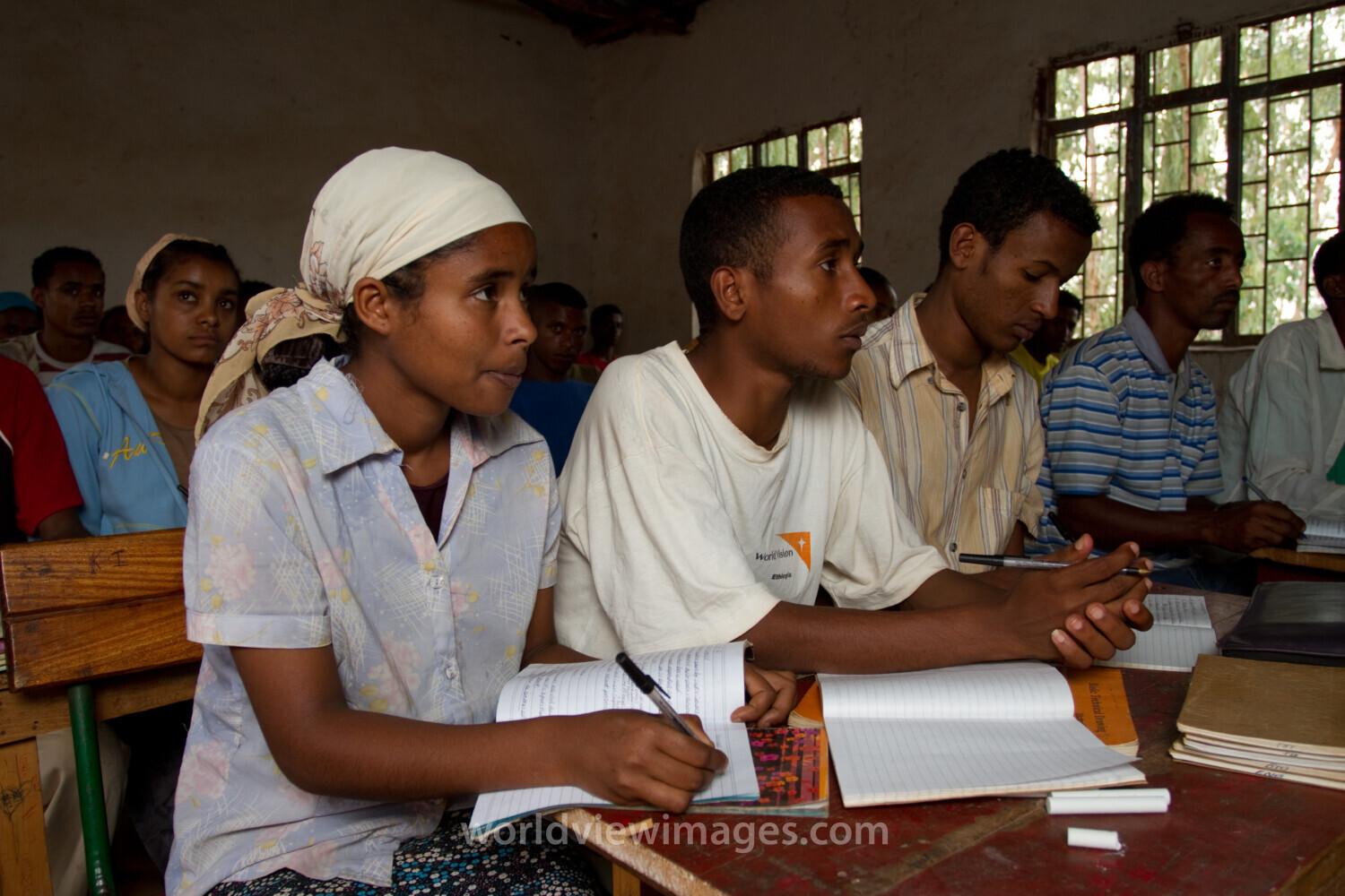 Students in Class In Ethiopia