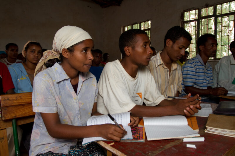 Students in Class In Ethiopia — High School Students of a Adventist Boarding Academy in Ethiopia — Ethiopia, Africa, African, Africans, Ethiopian