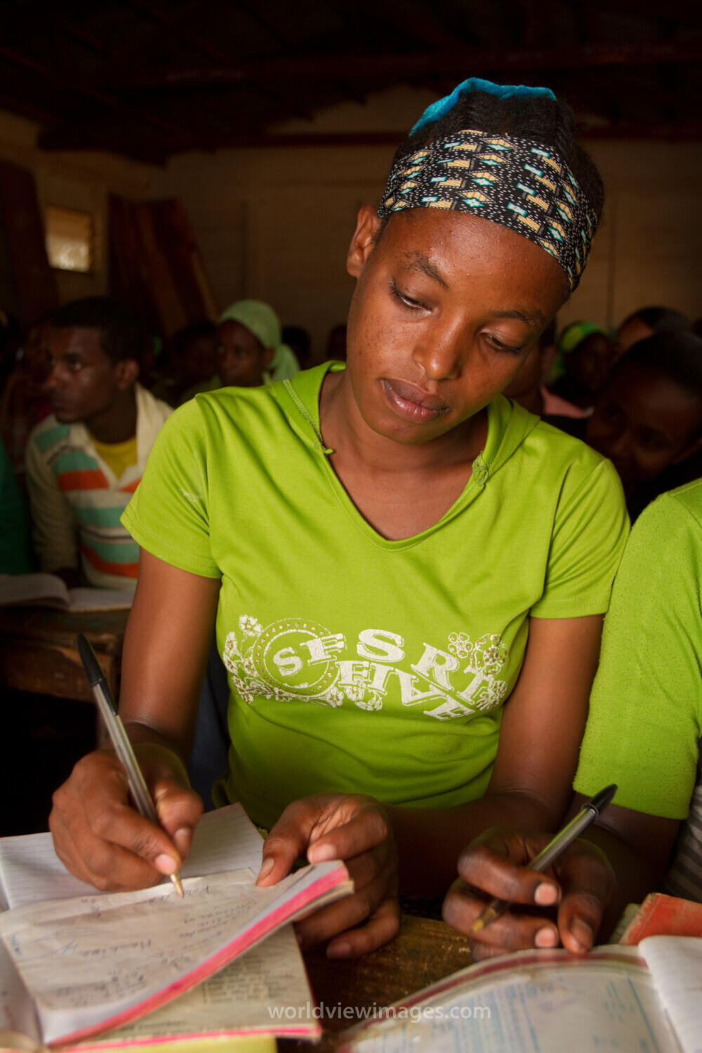 Students in Class In Ethiopia