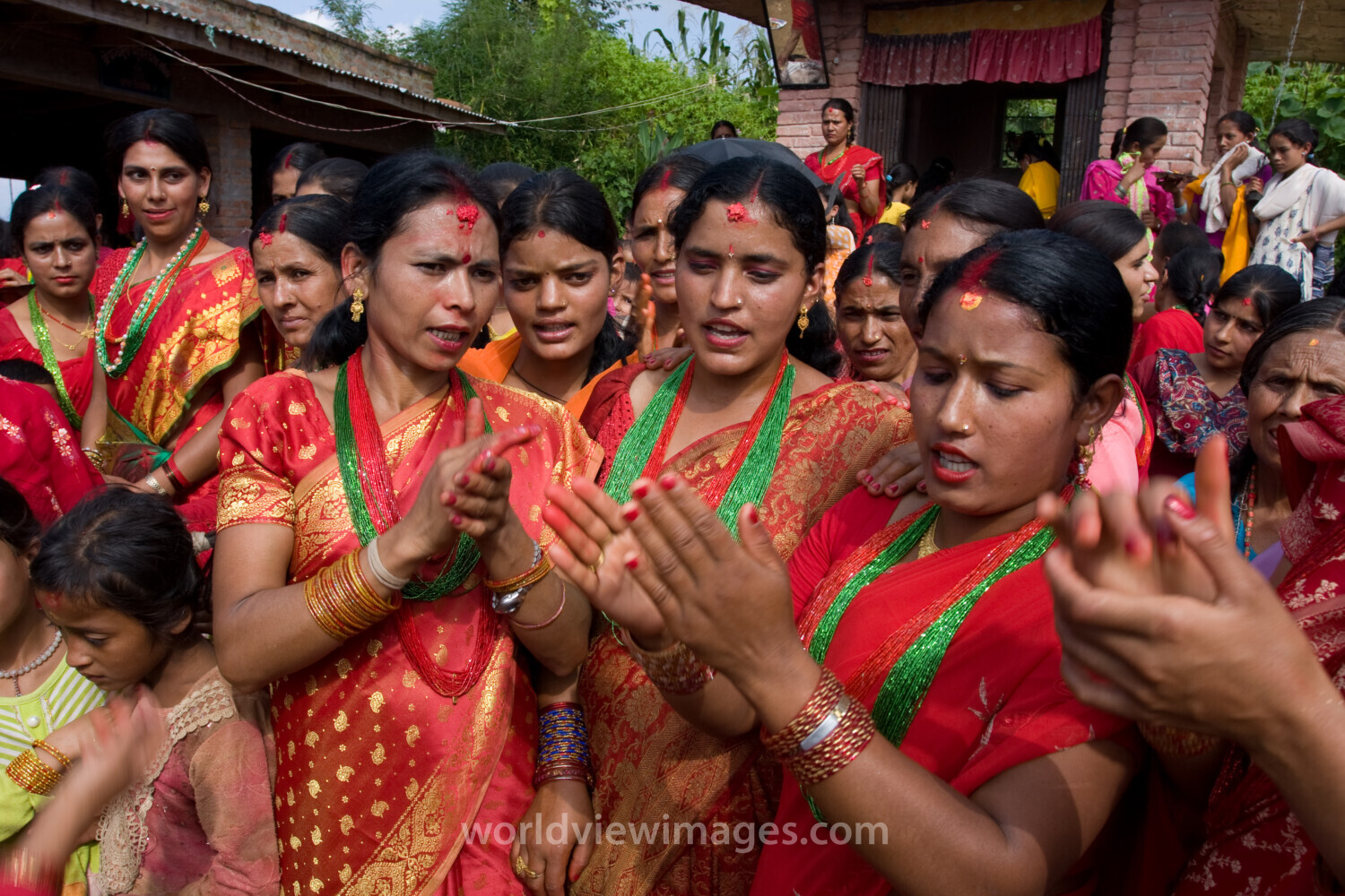 Women Celebrate Festaval in Nepal