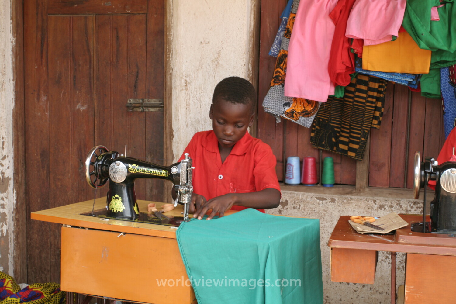Learning How to Sew in Africa