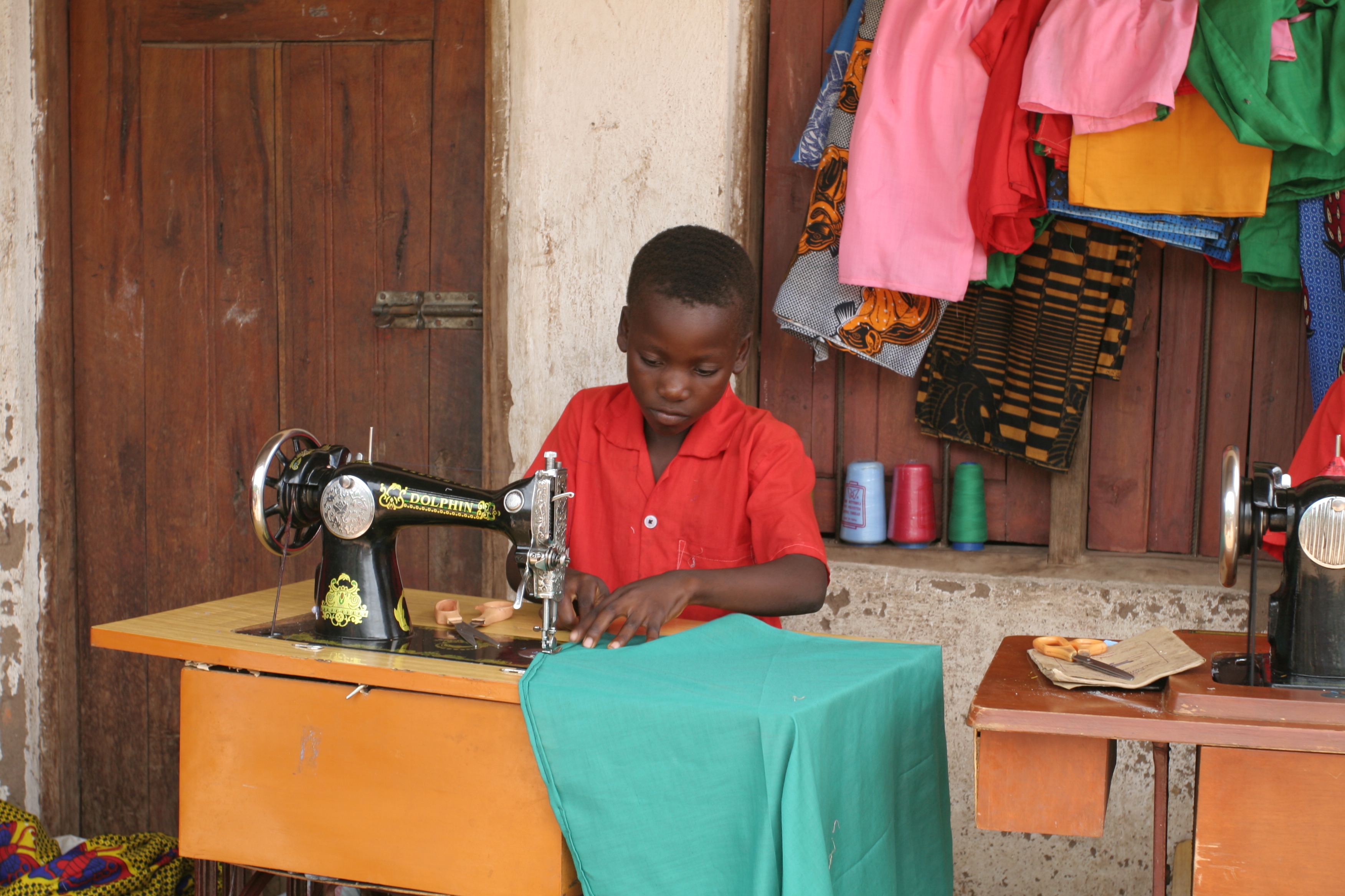 Learning How to Sew in Africa
