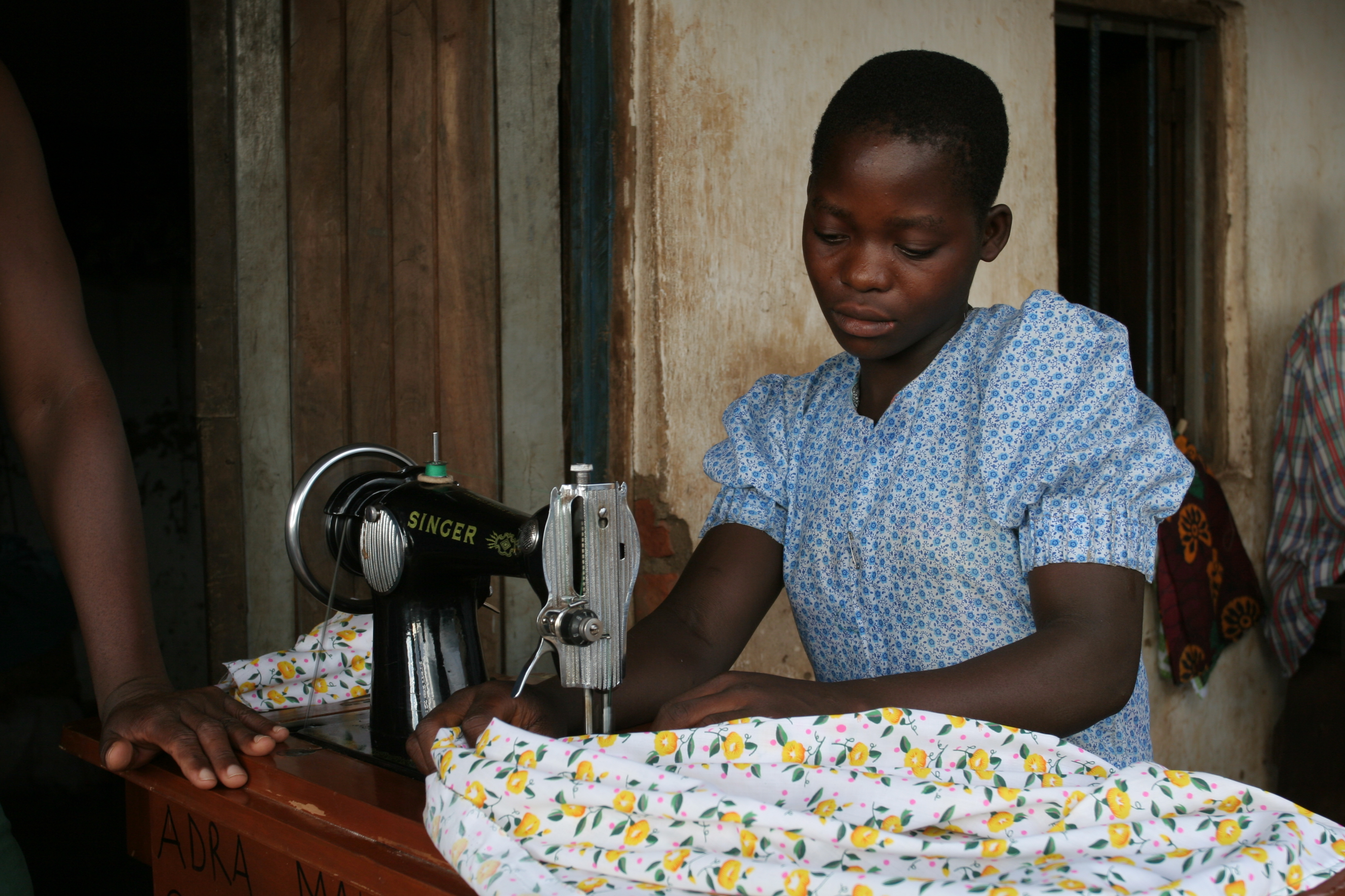 Learning How to Sew in Africa