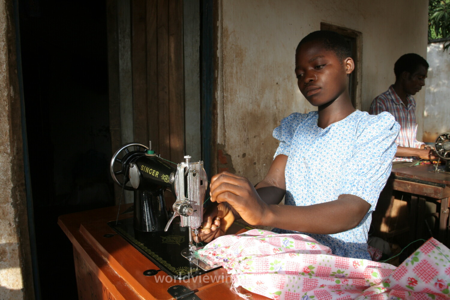 Learning How to Sew in Africa