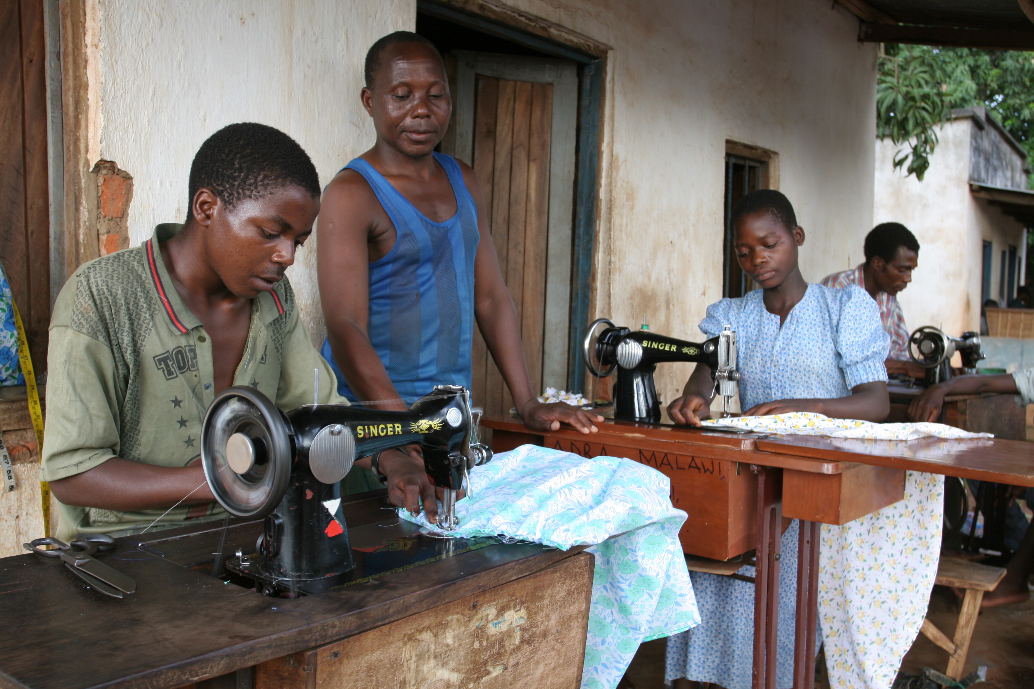 Learning How to Sew in Africa