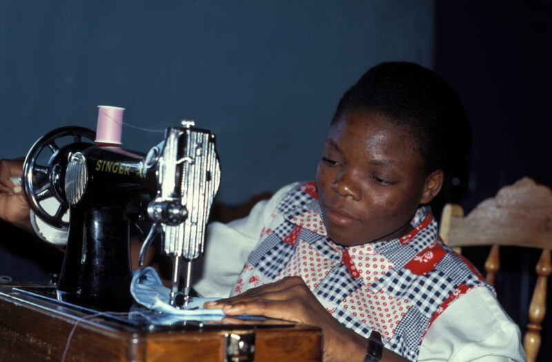 Learning to Sew in Kenya — Disabled children at the Nyburi center for disabled Children in Kenya, learn income generating skills — Disability, disabled, chil...