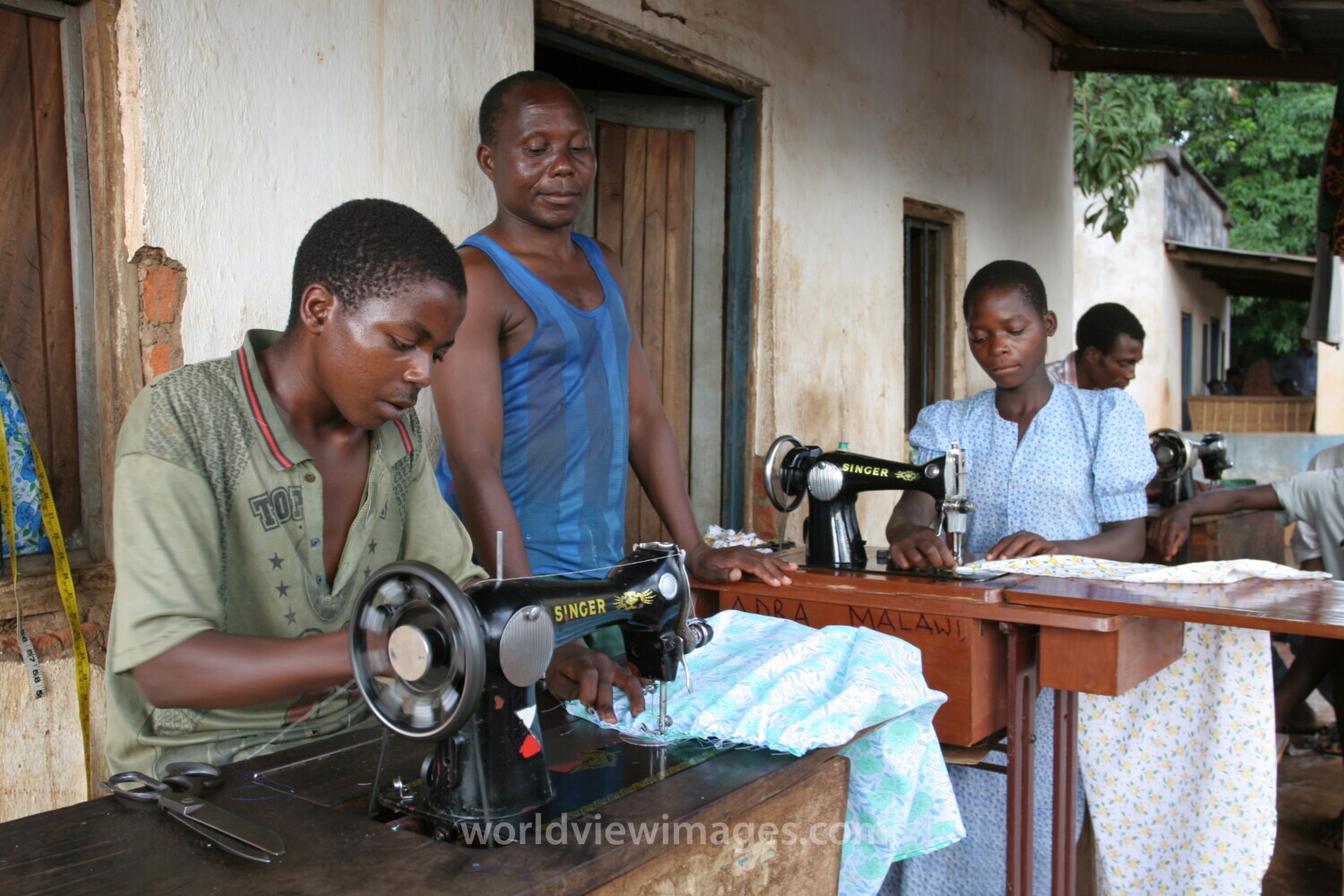Learning How to Sew in Africa