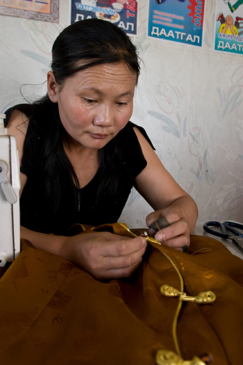 Sewing for Profit in Mongolia — Women in Mongolia learn new, income generating skills from ADRA — Income Generation, Mongolia, poverty reduction, sewing, woman