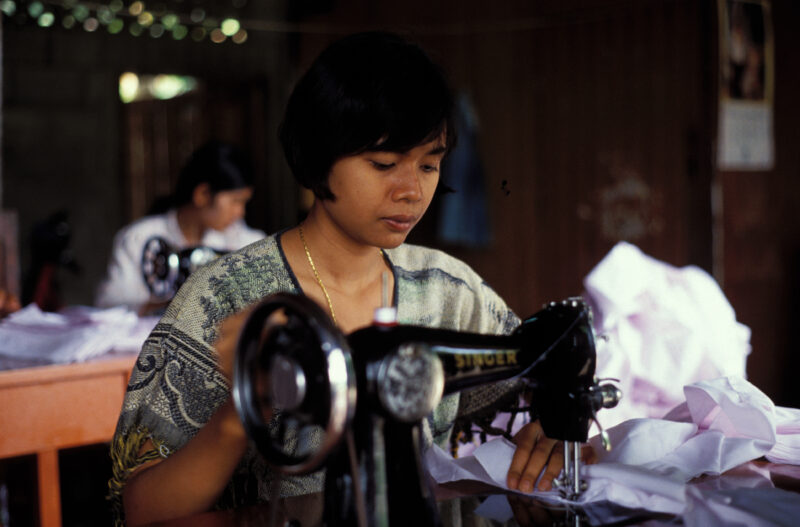 Learning to Sew in Thailand — Women learn the skill of sewing from an ADRA skills program in Thailand — Thailand, women, skills, training, sewing