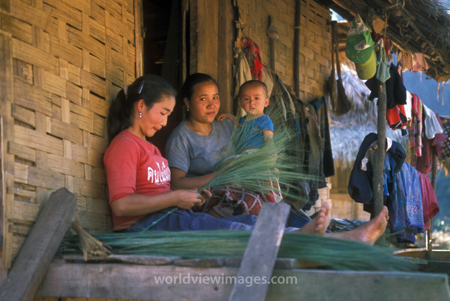 Making Brooms in Laos