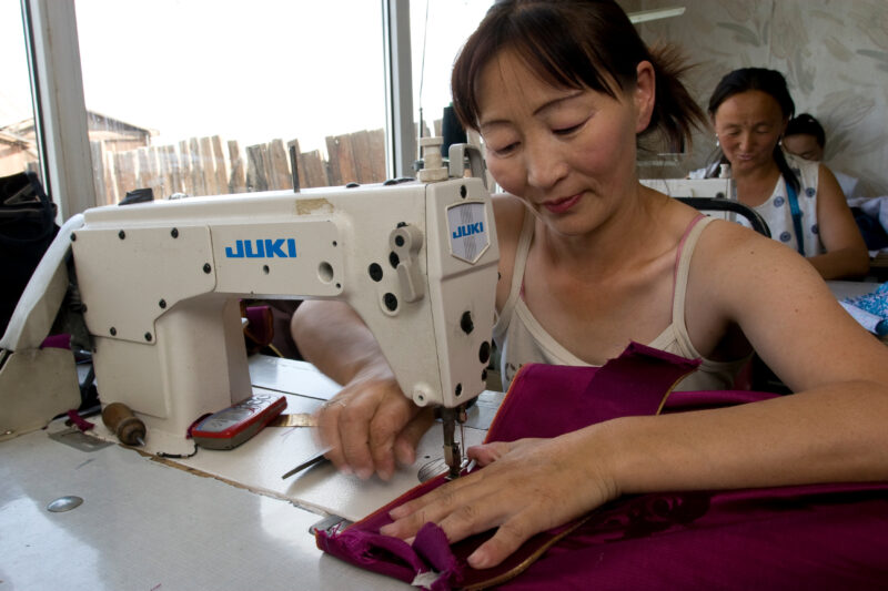 Sewing for Profit in Mongolia — Women in Mongolia learn new, income generating skills from ADRA — Income Generation, Mongolia, poverty reduction, sewing, woman
