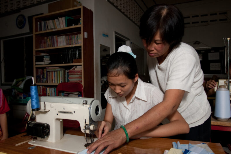 Learning to Sew in Cambodia — Women in Cambodia learn how to sew in a ASAP program — Cambodia, skills, training, learning, education