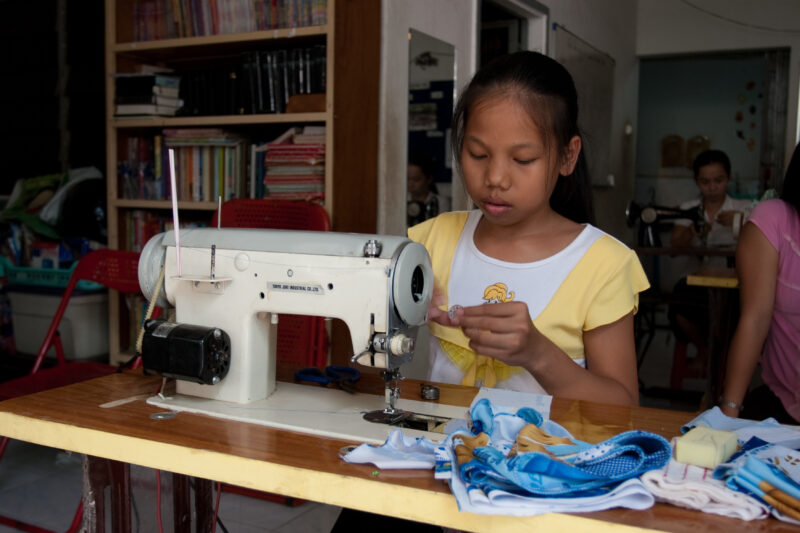 Learning to Sew in Cambodia — Women in Cambodia learn how to sew in a ASAP program — Cambodia, skills, training, learning, education