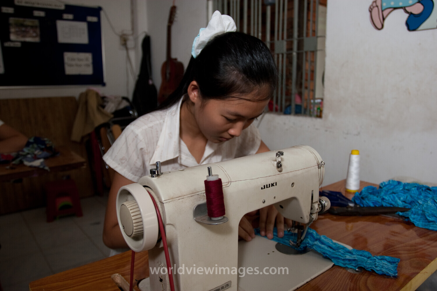 Learning to Sew in Cambodia