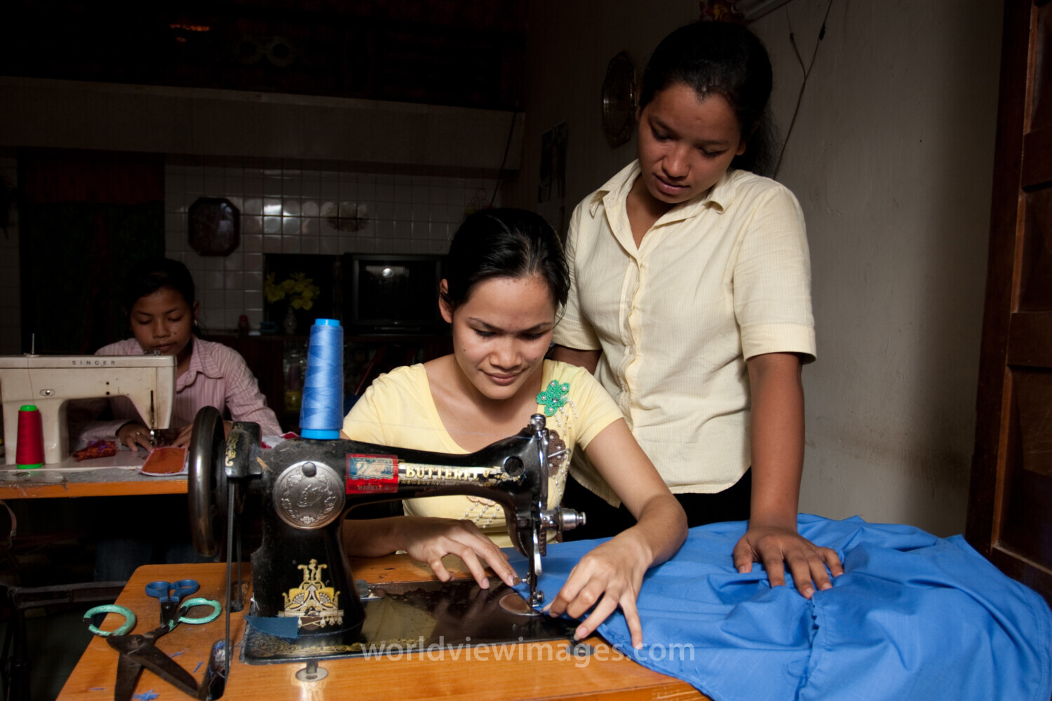 Learning to Sew in Cambodia