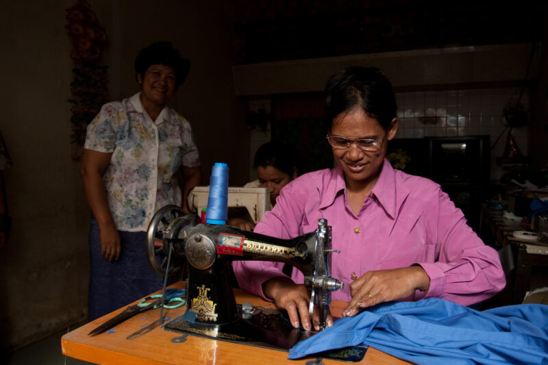 Learning to Sew in Cambodia — Women in Cambodia learn how to sew in a ASAP program — Cambodia, skills, training, learning, education