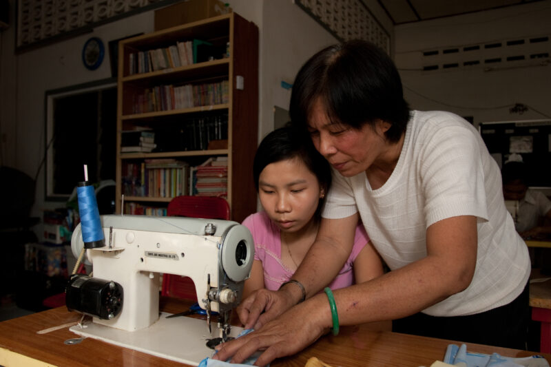 Learning to Sew in Cambodia — Women in Cambodia learn how to sew in a ASAP program — Cambodia, skills, training, learning, education
