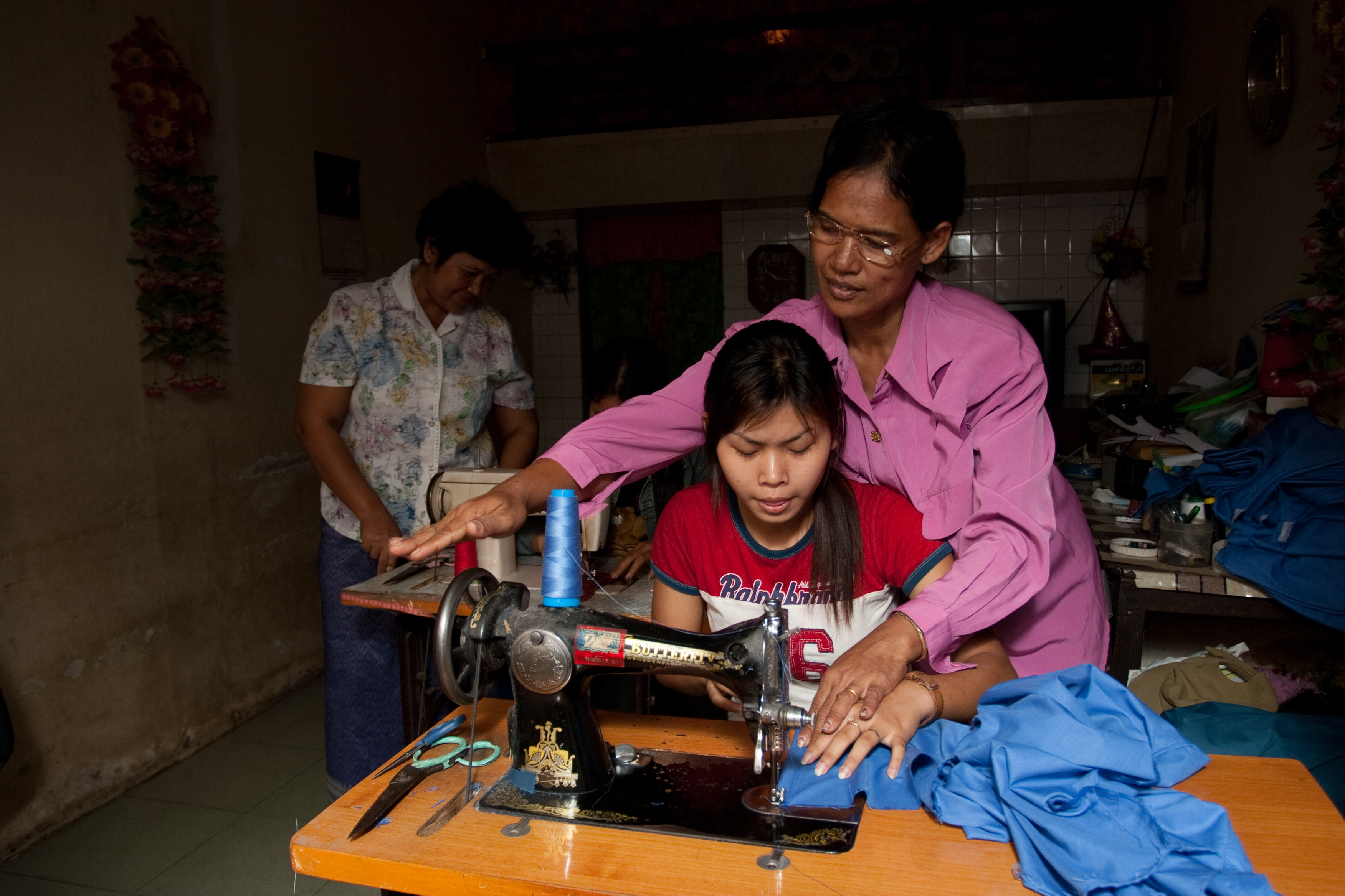Learning to Sew in Cambodia