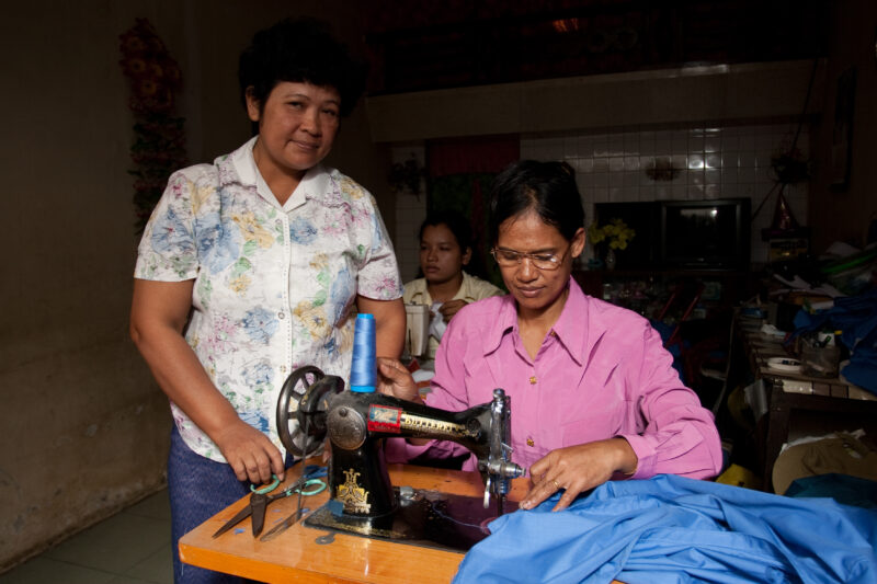 Learning to Sew in Cambodia — Women in Cambodia learn how to sew in a ASAP program — Cambodia, skills, training, learning, education