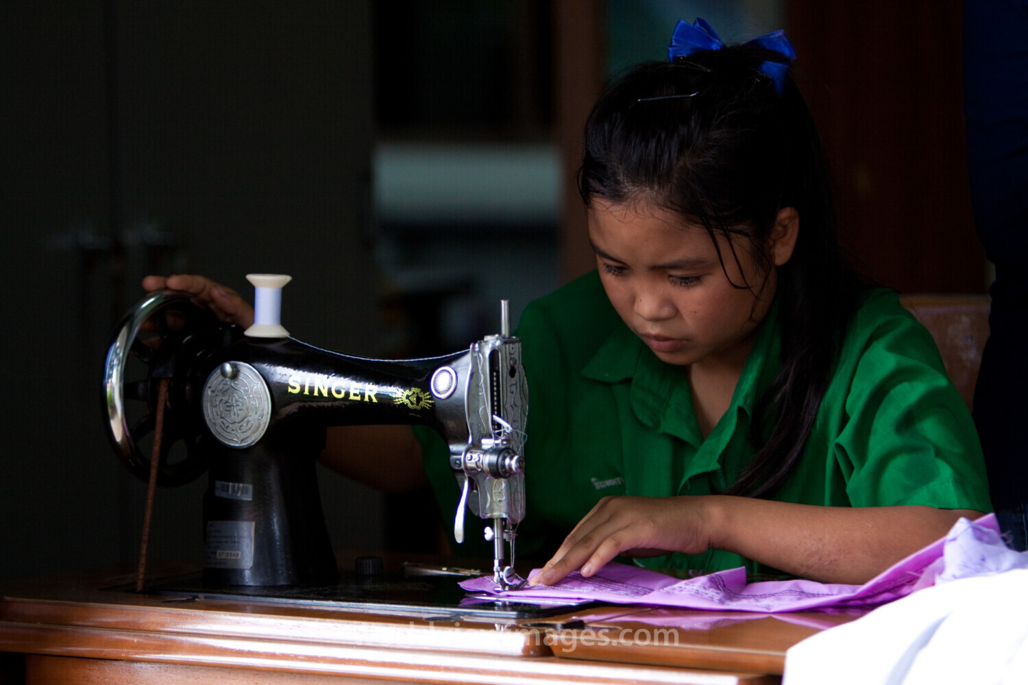 Learning to Sew in thailand