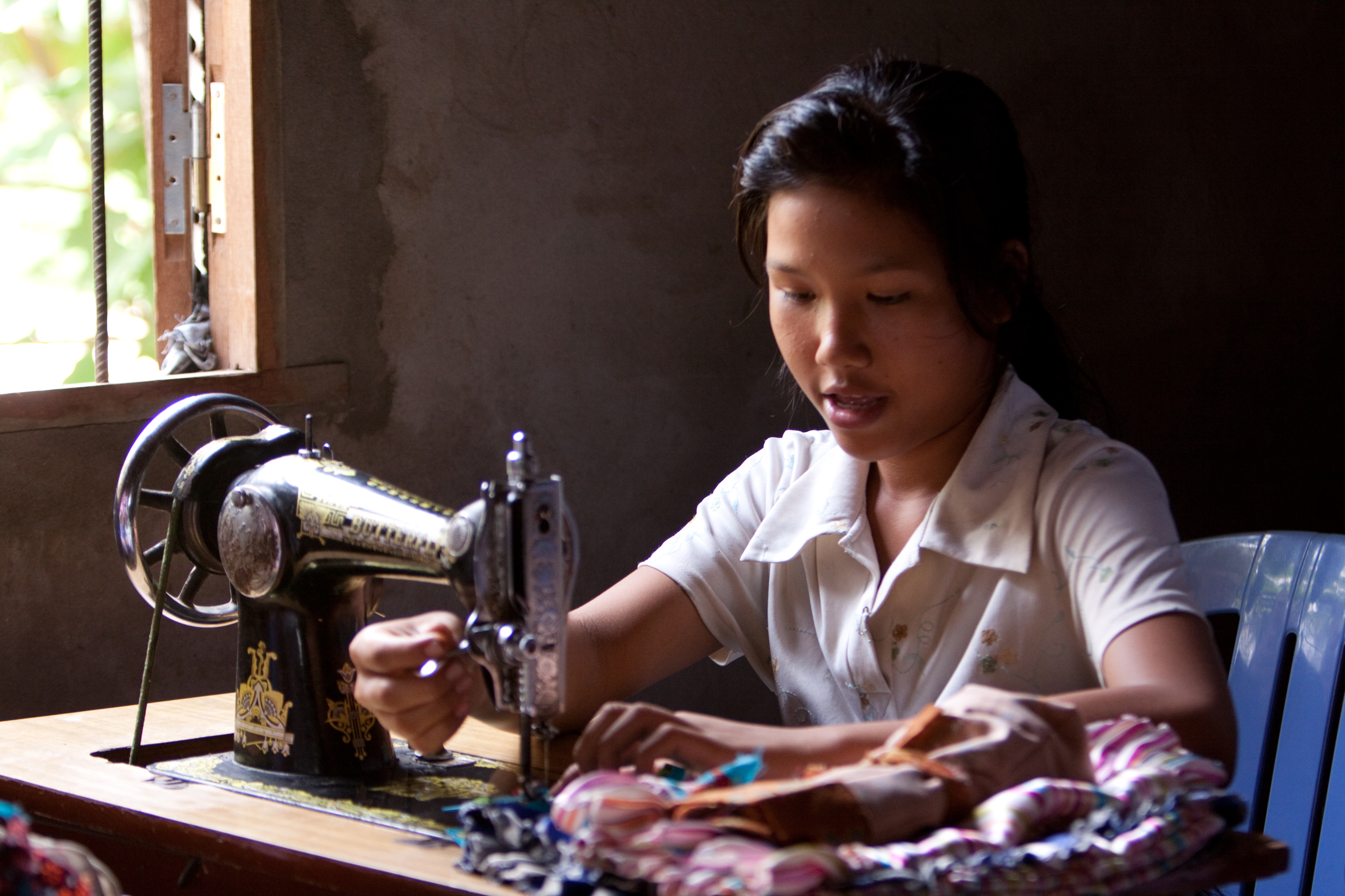 Learning to Sew in Cambodia