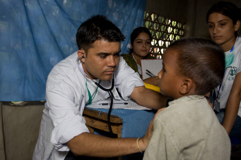 Emergency Medical Response in Nepal — Images with recognizable faces should be used for editorial and educational projects only — Asia, Nepal, Flood, floods,...