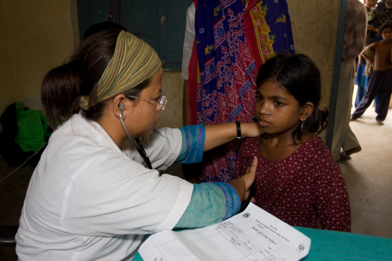 Emergency Medical Response in Nepal — Images with recognizable faces should be used for editorial and educational projects only — Asia, Nepal, Flood, floods,...