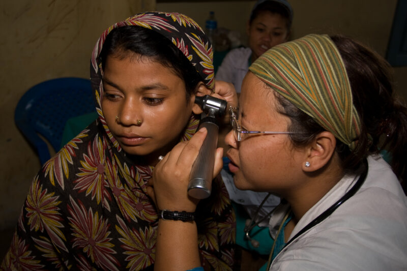 Emergency Medical Response in Nepal — Images with recognizable faces should be used for editorial and educational projects only — Asia, Nepal, Flood, floods,...