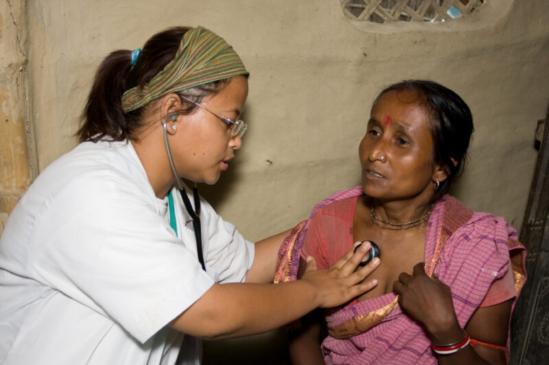 Emergency Medical Response in Nepal — Images with recognizable faces should be used for editorial and educational projects only — Asia, Nepal, Flood, floods,...