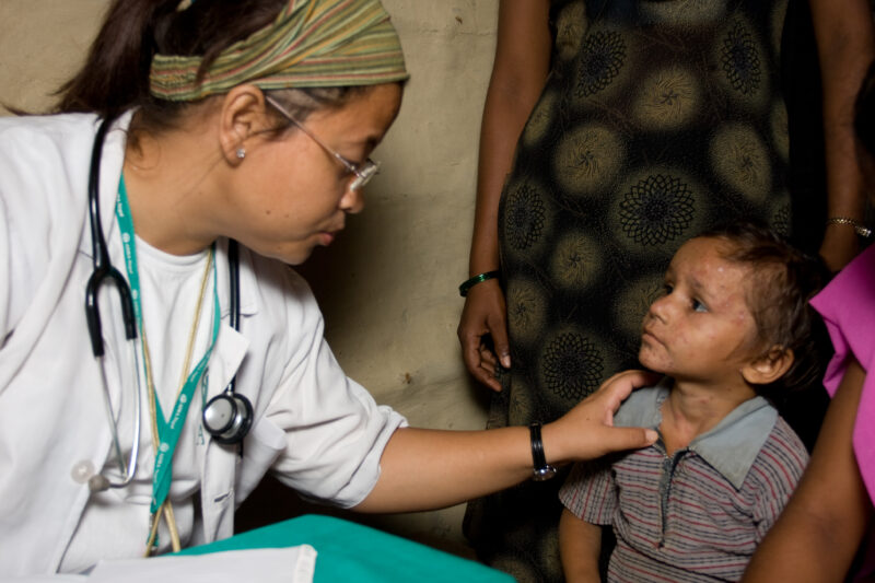 Emergency Medical Response in Nepal — Images with recognizable faces should be used for editorial and educational projects only — Asia, Nepal, Flood, floods,...
