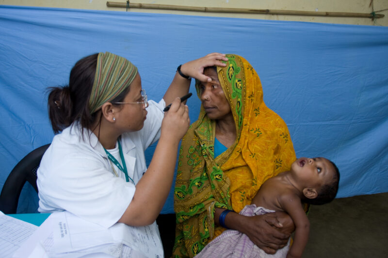 Emergency Medical Response in Nepal — Images with recognizable faces should be used for editorial and educational projects only — Asia, Nepal, Flood, floods,...