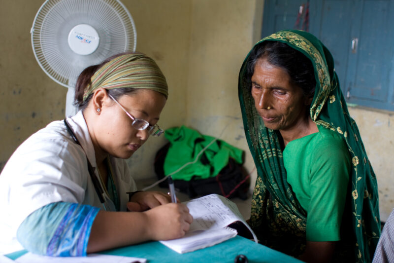 Emergency Medical Response in Nepal — Images with recognizable faces should be used for editorial and educational projects only — Asia, Nepal, Flood, floods,...