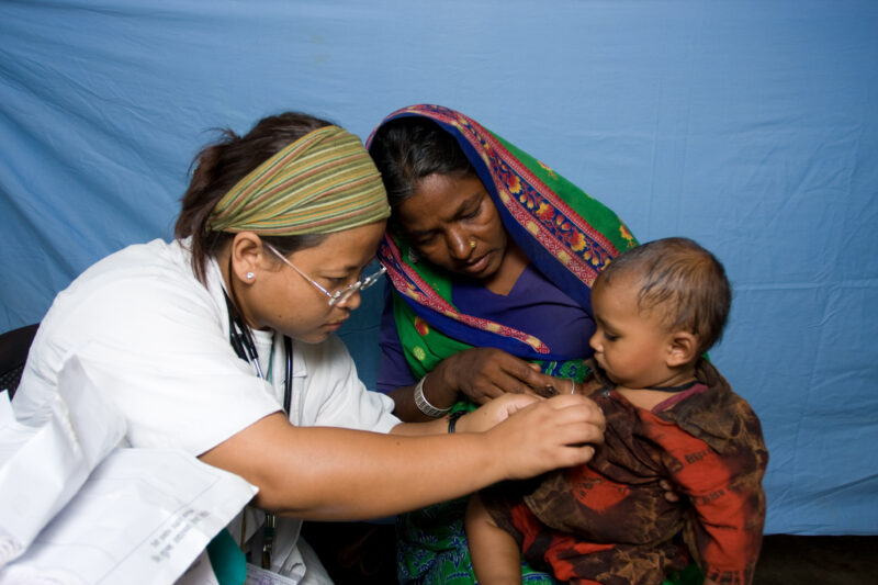 Emergency Medical Response in Nepal — Images with recognizable faces should be used for editorial and educational projects only — Asia, Nepal, Flood, floods,...