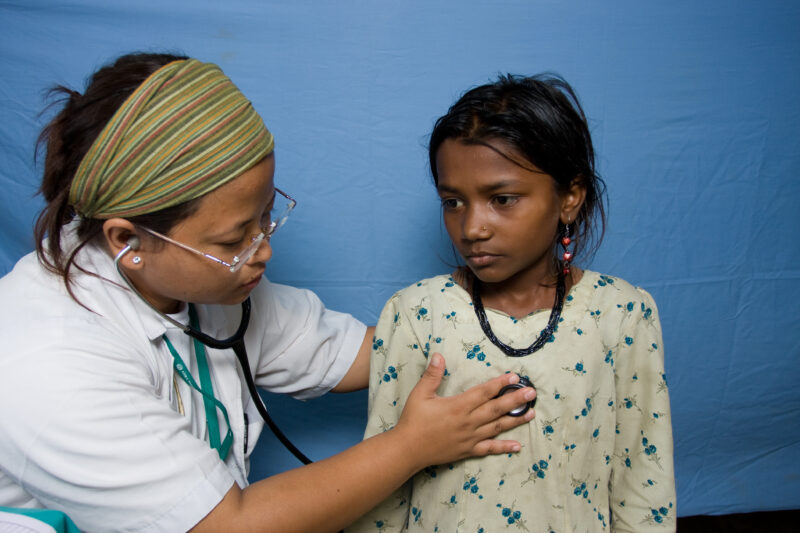 Emergency Medical Response in Nepal — Images with recognizable faces should be used for editorial and educational projects only — Asia, Nepal, Flood, floods,...
