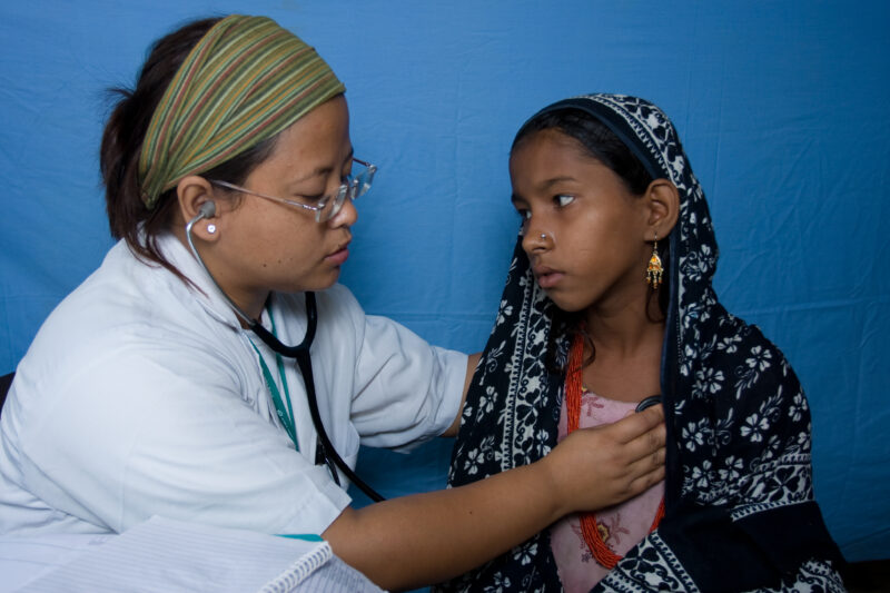 Emergency Medical Response in Nepal — Images with recognizable faces should be used for editorial and educational projects only — Asia, Nepal, Flood, floods,...