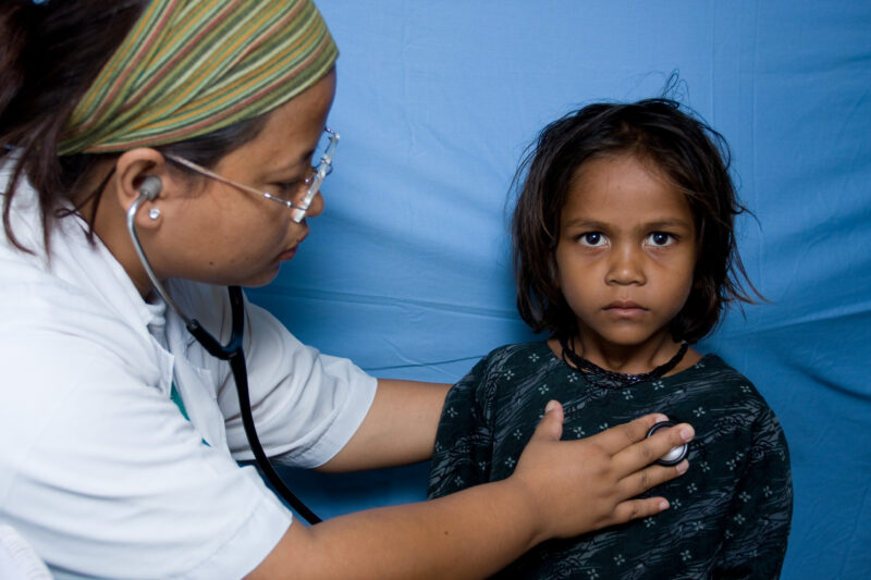 Emergency Medical Response in Nepal — Images with recognizable faces should be used for editorial and educational projects only — Asia, Nepal, Flood, floods,...