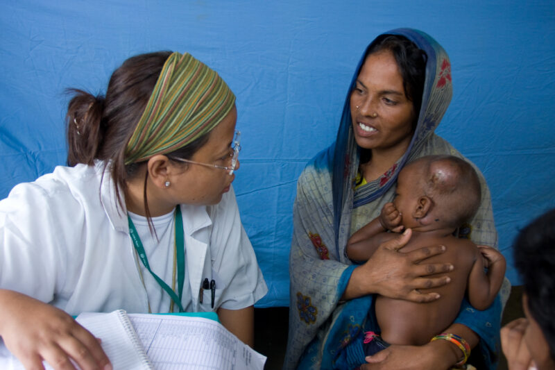 Emergency Medical Response in Nepal — Images with recognizable faces should be used for editorial and educational projects only — Asia, Nepal, Flood, floods,...