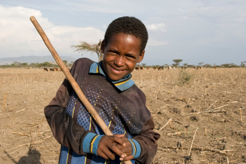 Disabled Boy in Ethiopia — Boy with disability living in a small rural village in Ethiopia, gets assistance from a program sponsored by ADRA Norway — Ethiopi...