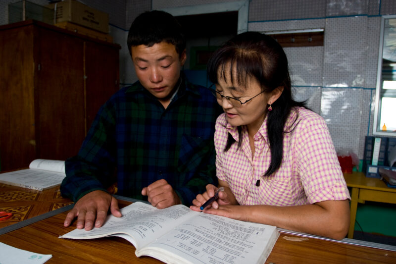 Child in Mongolia with Disability — Children with disabilities in Mongolia get support and encouragment from a program for the disabled in Mongolia, sponsore...