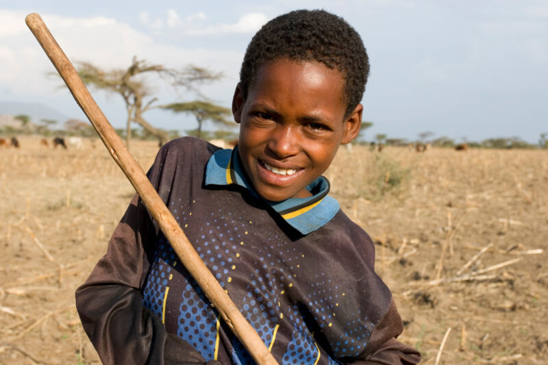 Disabled Boy in Ethiopia — Boy with disability living in a small rural village in Ethiopia, gets assistance from a program sponsored by ADRA Norway — Ethiopi...
