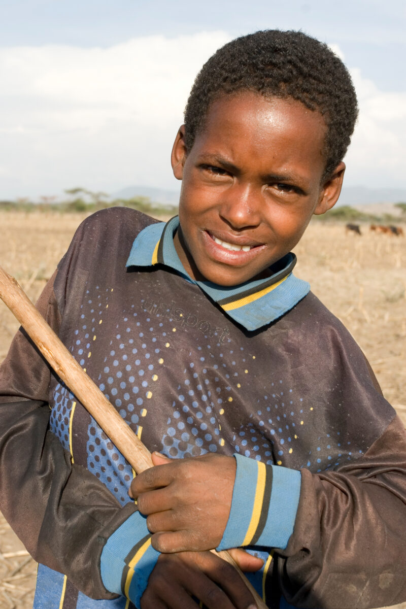 Disabled Boy in Ethiopia — Boy with disability living in a small rural village in Ethiopia, gets assistance from a program sponsored by ADRA Norway — Ethiopi...