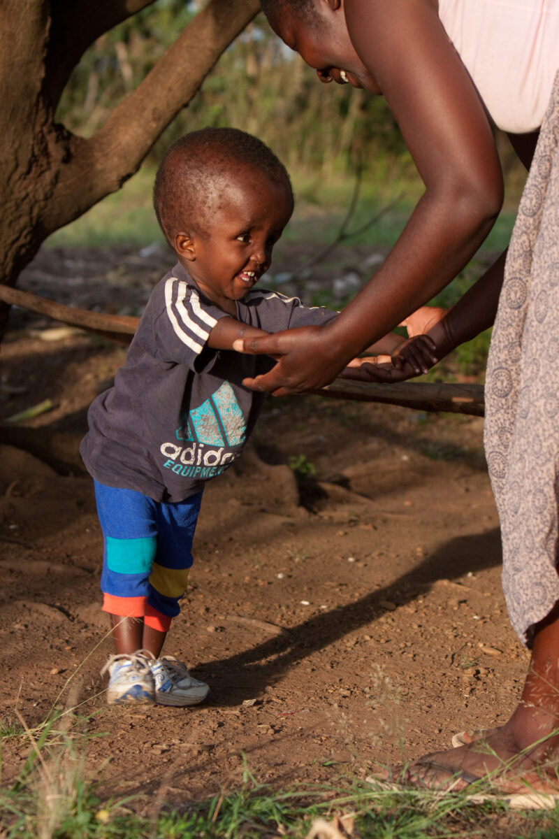 Disabled Child in Kenya — Children with disabilities participate in a program sponsored by ADRA in Western Kenya, Kendu Bay — Kenya, Africa, ADRA, AID, Assis...
